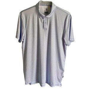International Report 360 Movement Blue White Men's Polo Shirt Medium